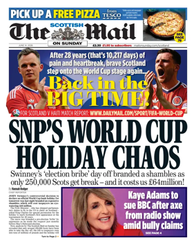 Cover of The Scottish Mail on Sunday