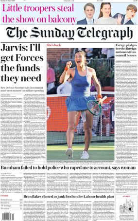 Cover of The Sunday Telegraph