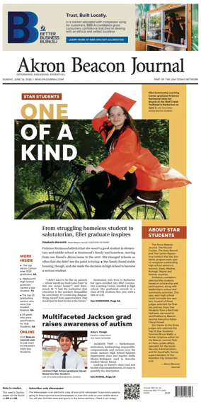 Cover of Akron Beacon Journal
