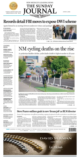 Cover of Albuquerque Journal
