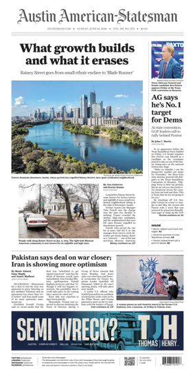 Cover of Austin American-Statesman