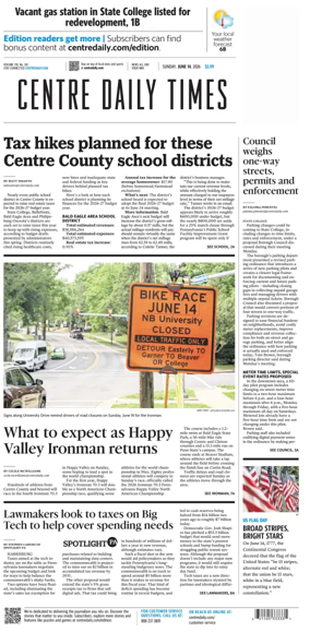 Cover of Centre Daily Times (Sunday)