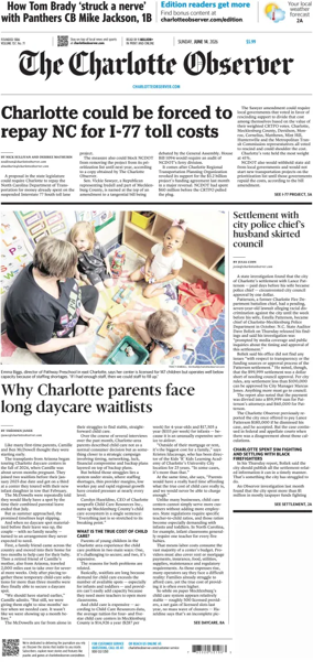 Cover of The Charlotte Observer (Sunday)