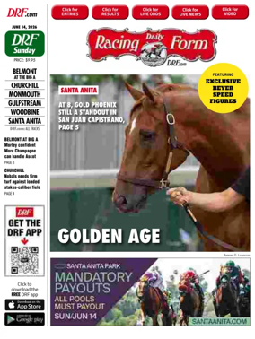 Cover of Daily Racing Form National Digital Edition