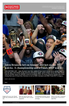 Cover of East Idaho News