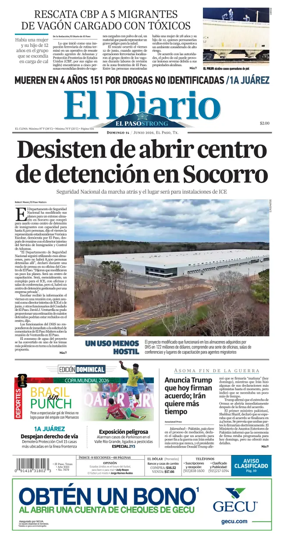 Cover of El Diario de El Paso