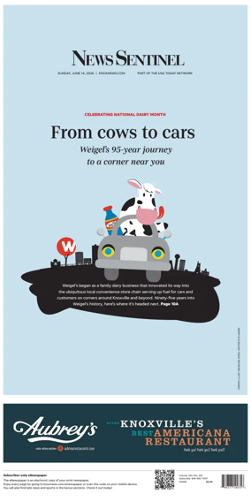 Cover of Knoxville News Sentinel