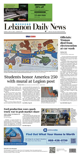 Cover of Lebanon Daily News