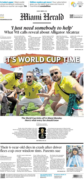 Cover of Miami Herald (Sunday)