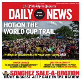 Cover of Philadelphia Daily News