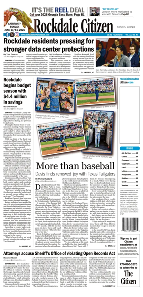 Cover of Rockdale Citiizen