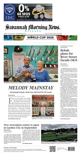 Cover of Savannah Morning News