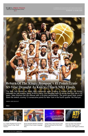 Cover of Tampa Free Press