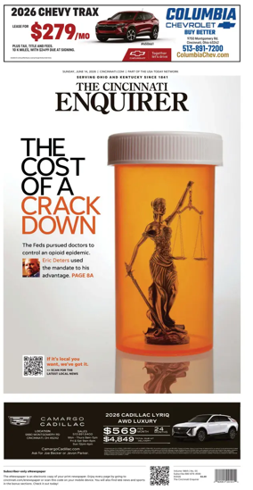 Cover of The Cincinnati Enquirer