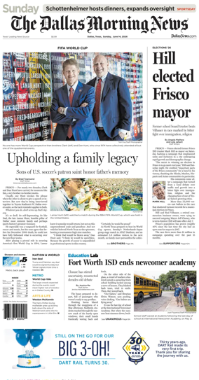 Cover of The Dallas Morning News