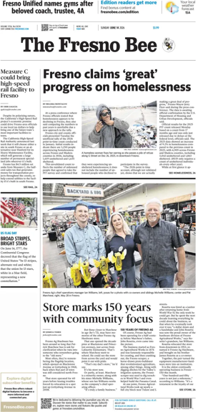 Cover of The Fresno Bee (Sunday)