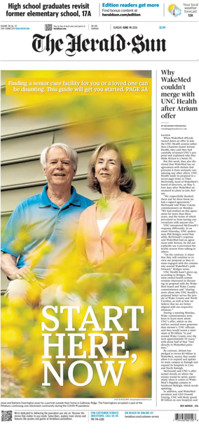 Cover of The Herald Sun (Sunday)