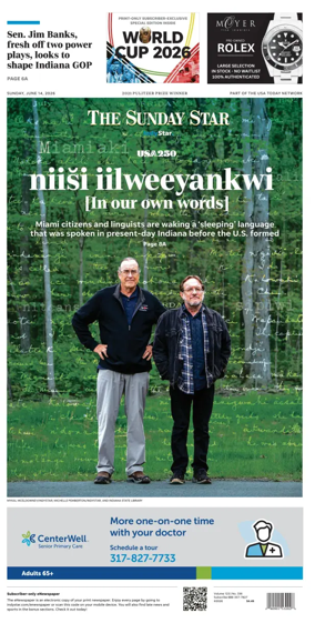 Cover of The Indianapolis Star