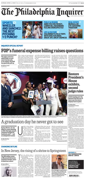 Cover of The Philadelphia Inquirer