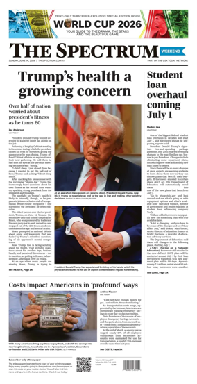 Cover of The Spectrum & Daily News