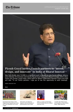 Cover of Tribune India - Compiled Edition