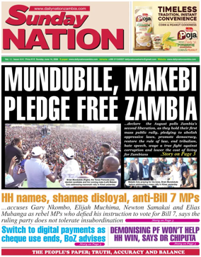 Cover of Daily Nation Newspaper