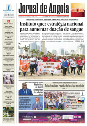 Cover of Jornal de Angola