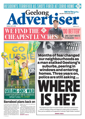 Cover of Geelong Advertiser