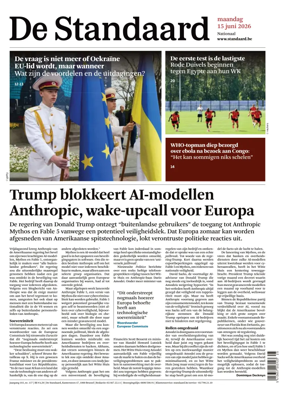 Cover of De Standaard