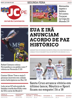 Cover of Jornal do Commercio