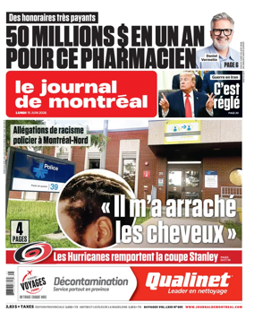 Cover of Le Journal de Montreal