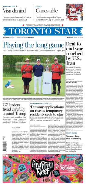 Cover of Toronto Star