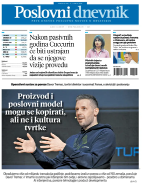 Cover of Poslovni Dnevnik