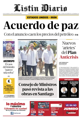 Cover of Listin Diario