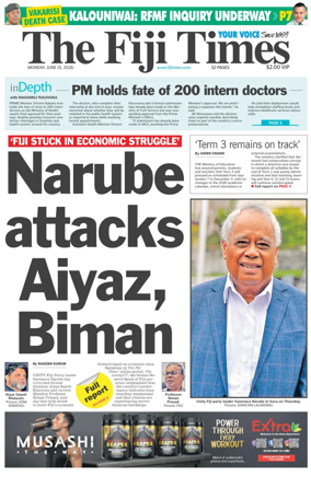 Cover of The Fiji Times