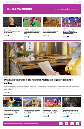 Cover of Euronews Culture and Sport (Spanish) Compiled Edition