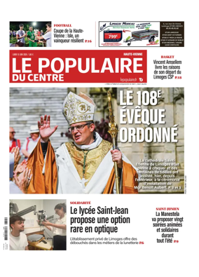 Cover of Le Populaire du Centre (Haute-Vienne)