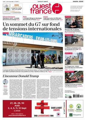 Cover of Ouest France (Angers / Segre)