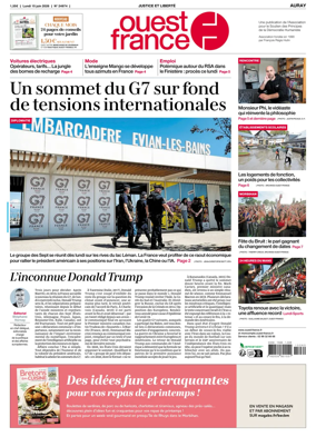 Cover of Ouest France (Auray)