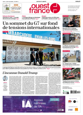 Cover of Ouest France (Cholet)