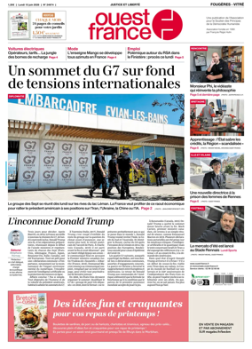 Cover of Ouest-France (Fougeres Vitre)
