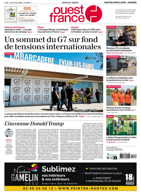Cover of Ouest France (Nantes Nord-Loire - Ancenis)