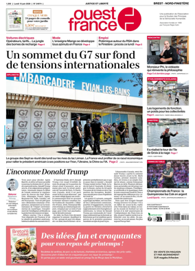 Cover of Ouest France (Nord-Finistere)