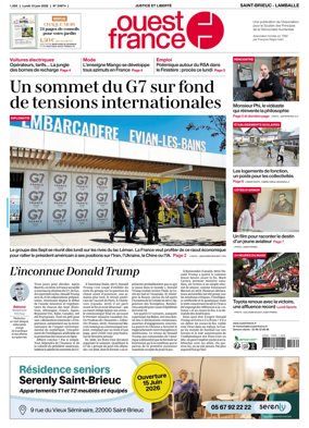 Cover of Ouest-France (Saint-Brieuc Lamballe)