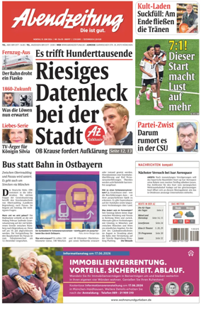 Cover of Abendzeitung Munchen