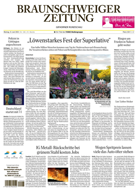 Cover of Braunschweiger Zeitung (Gifhorn)