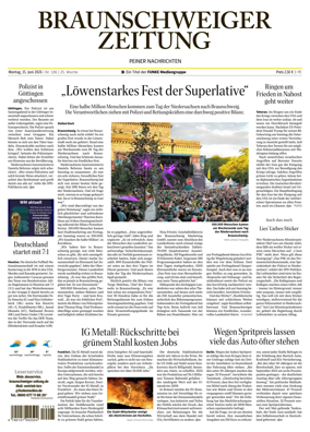Cover of Braunschweiger Zeitung (Peine)