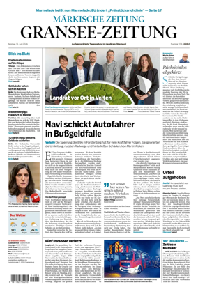 Cover of Gransee-Zeitung