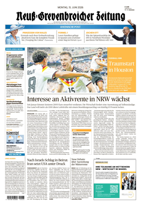 Cover of Neuss-Grevenbroicher Zeitung Neuss