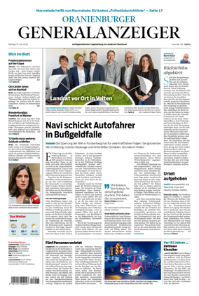 Cover of Oranienburger Generalanzeiger